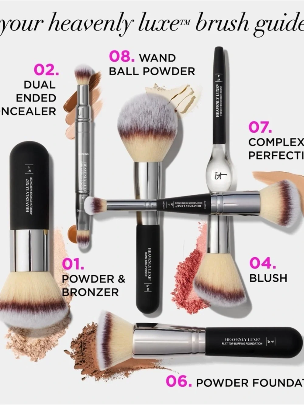 IT Cosmetics Heavenly Luxe Complexion Perfection Brush #7 🎀 BNIB - Sealed